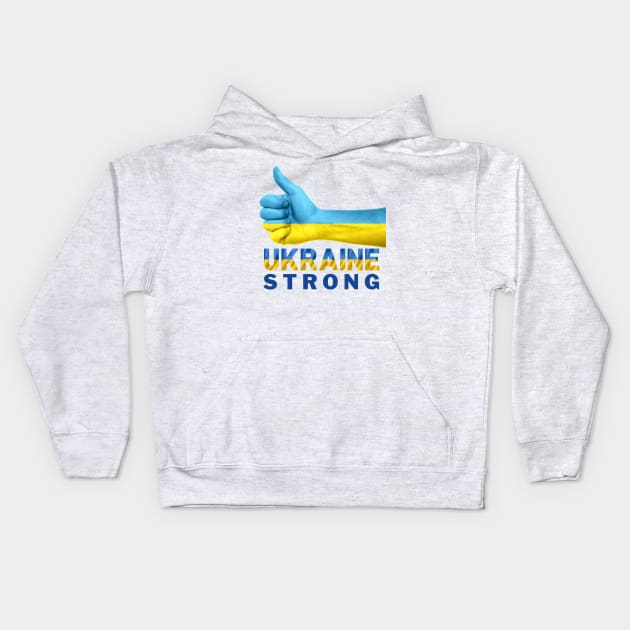 Ukraine Strong Kids Hoodie by Moshi Moshi Designs
